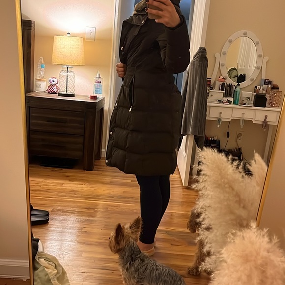 Michael Kors Olive green long coat - Picture 5 of 6